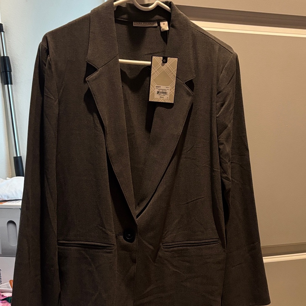 Dana Buchman Dark Gray Blazer